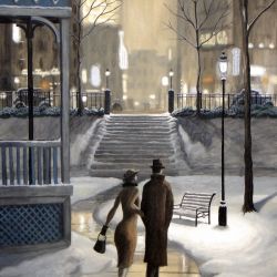 Lovers Take Shortcut Through the Park